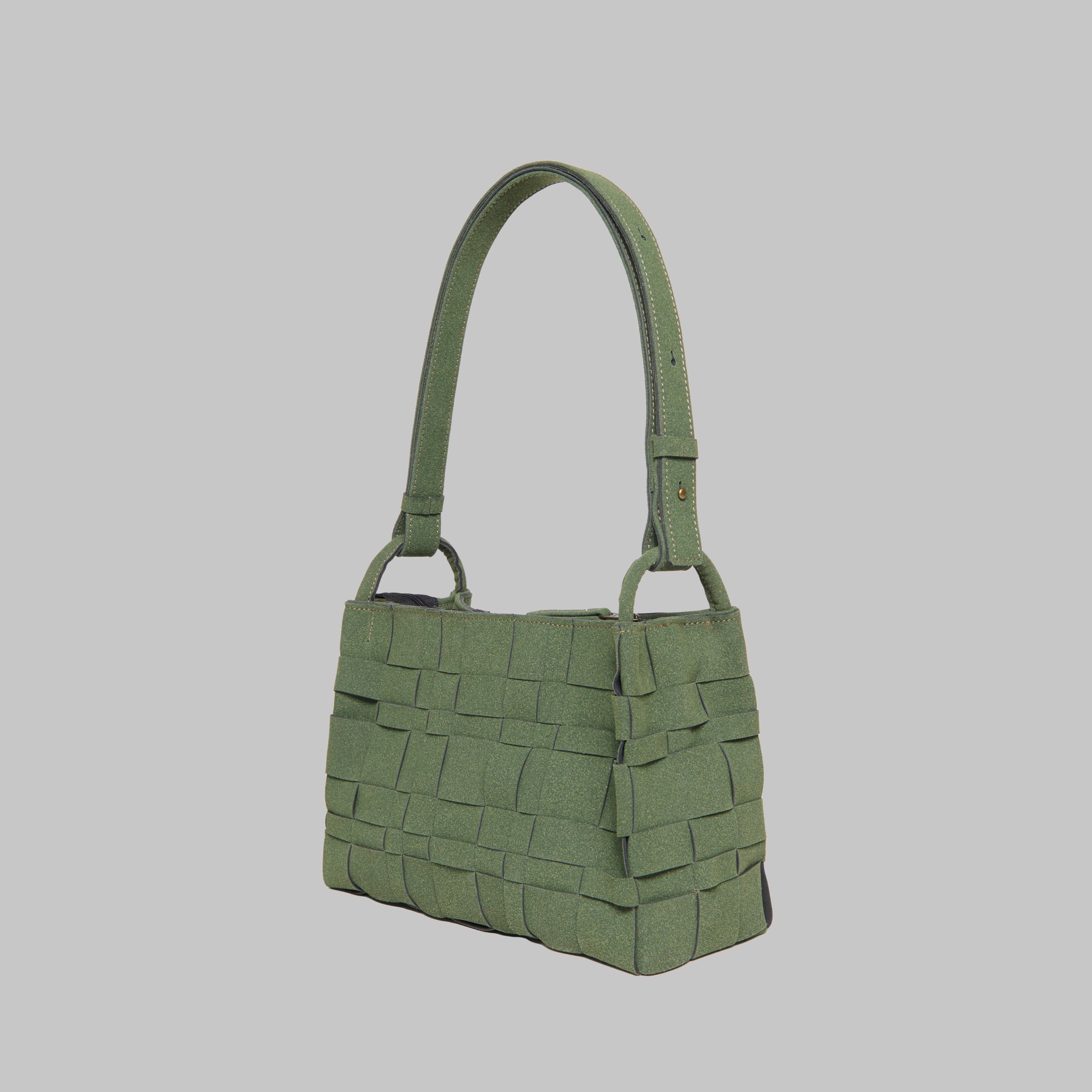 Alera - Pebbled Olive Suede