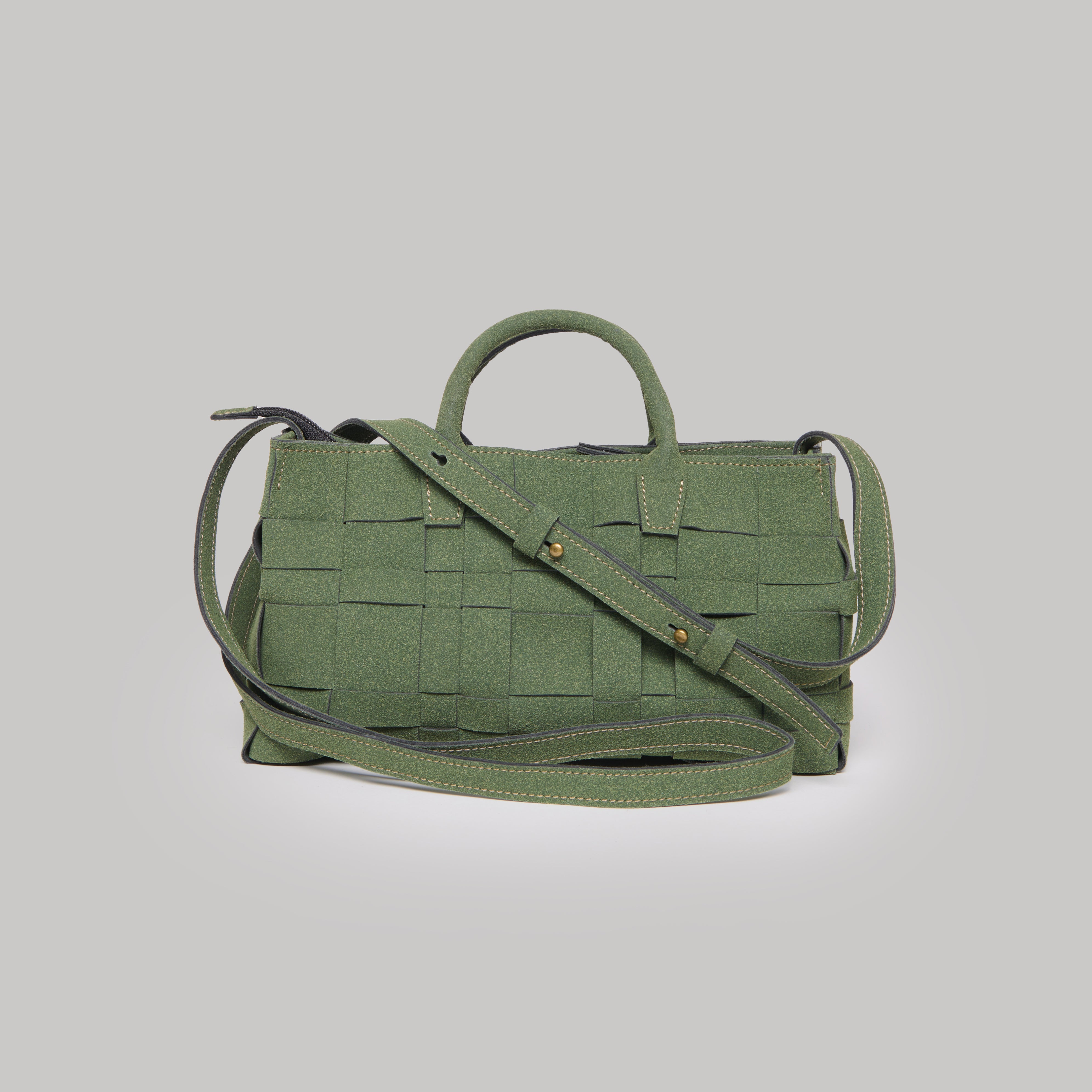 Jerda - Pebbled Olive  Suede