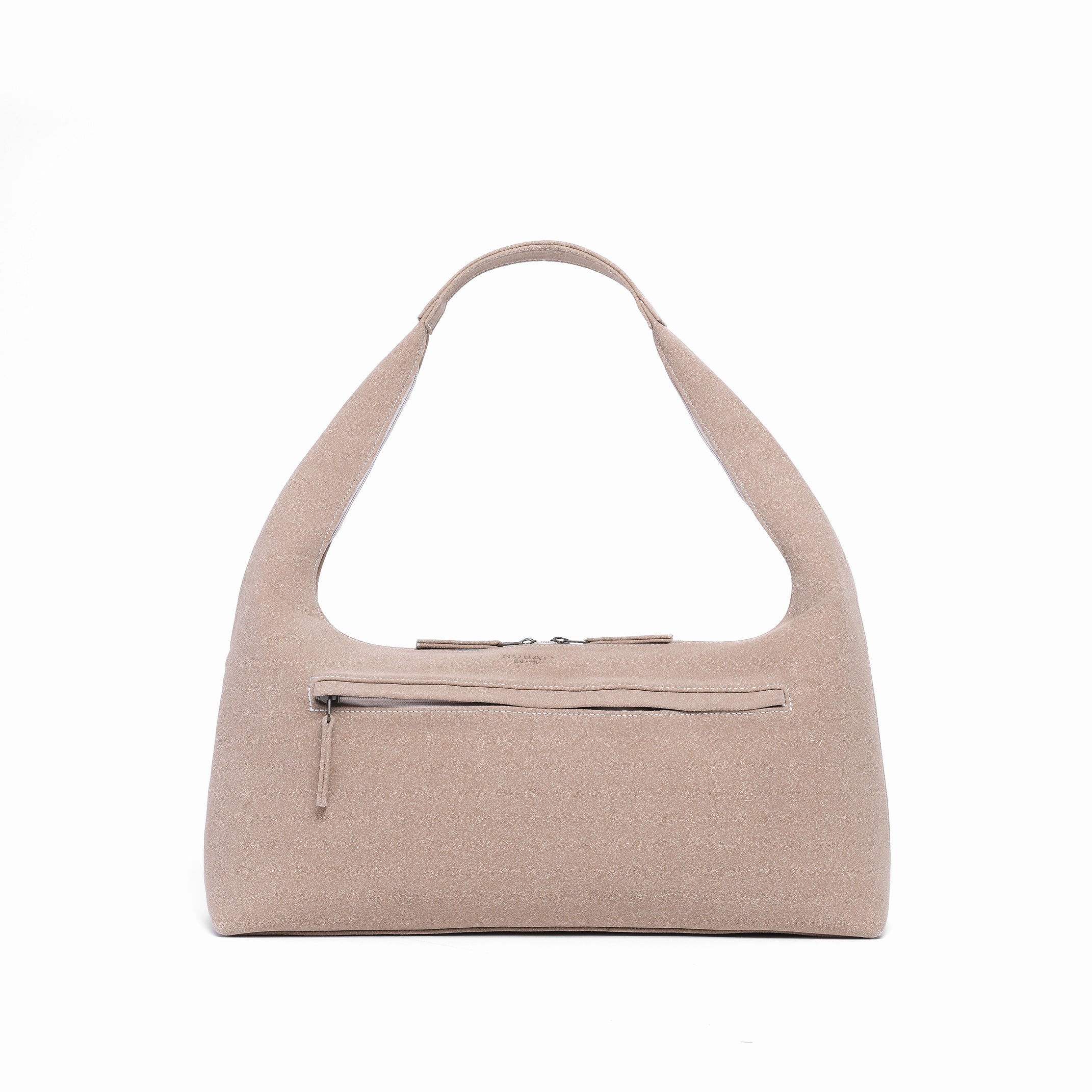 Axis Tote - Beige Suede