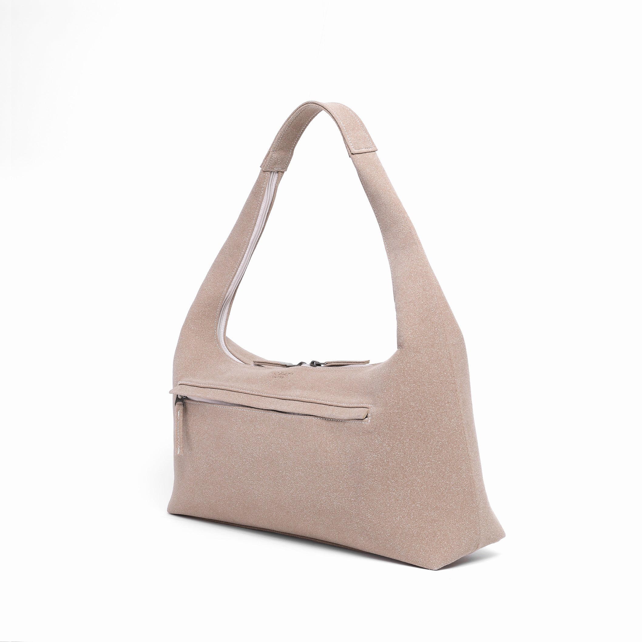 Axis Tote - Beige Suede