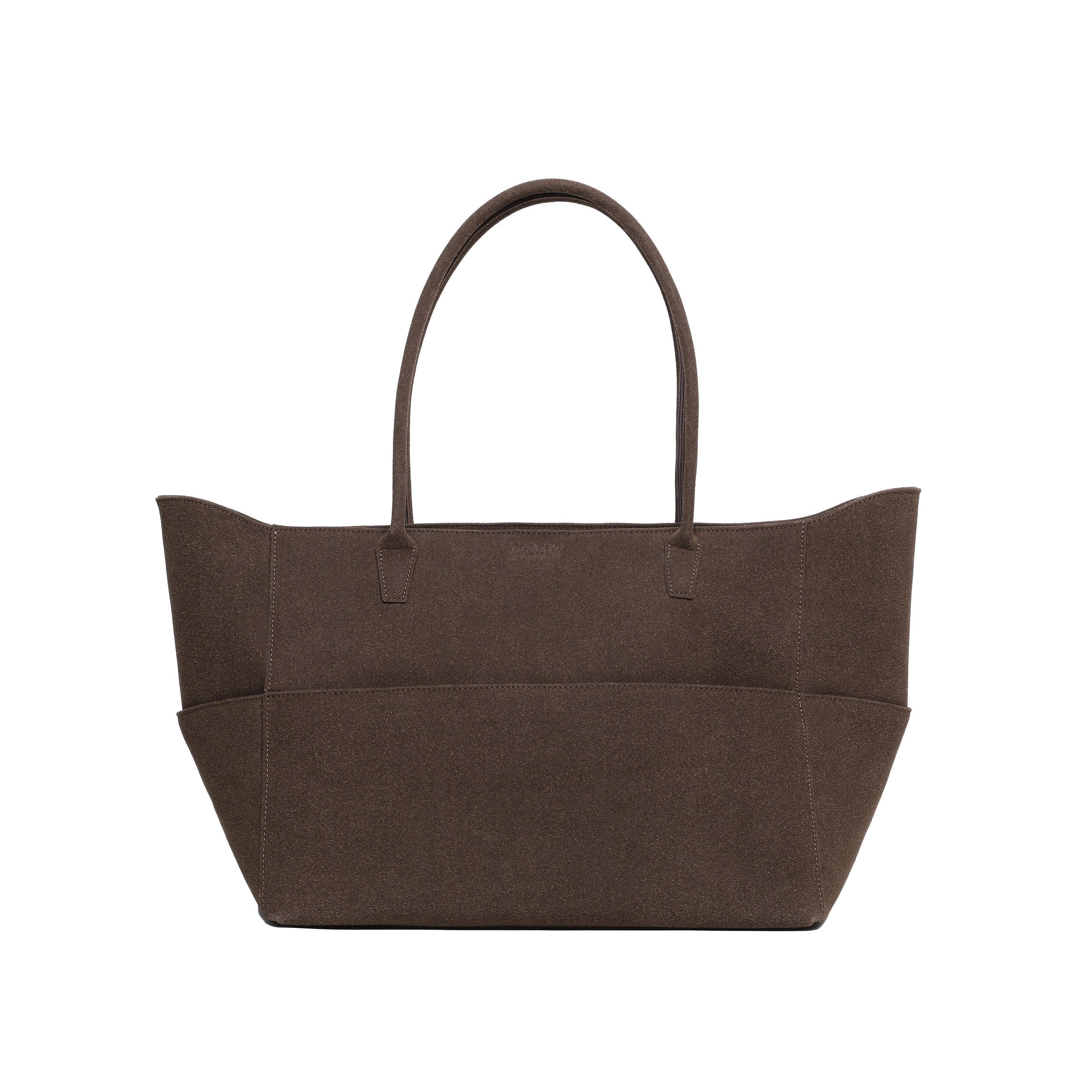 Snap Tote - Dark Chocolate Suede