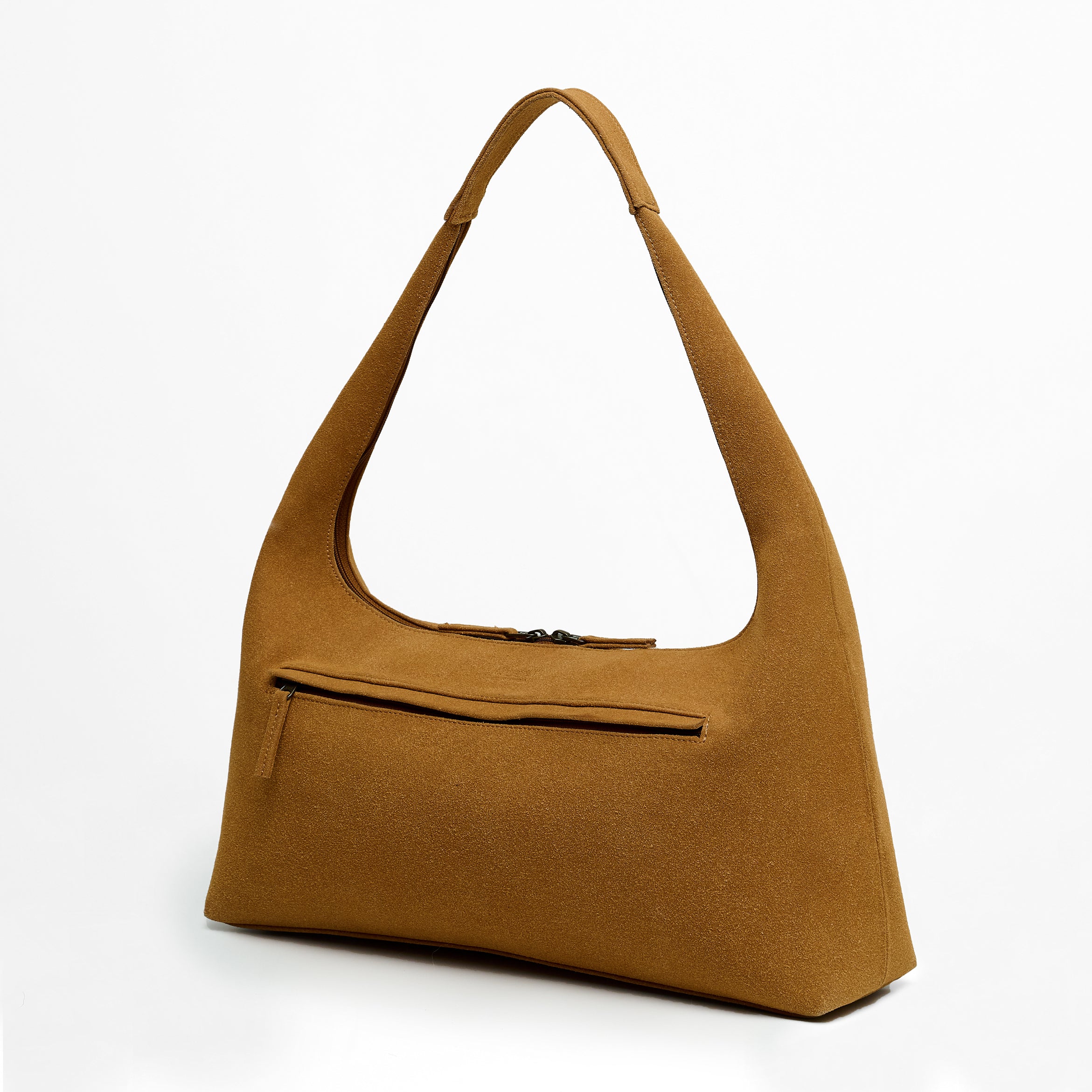 Axis Tote - Caramel Suede