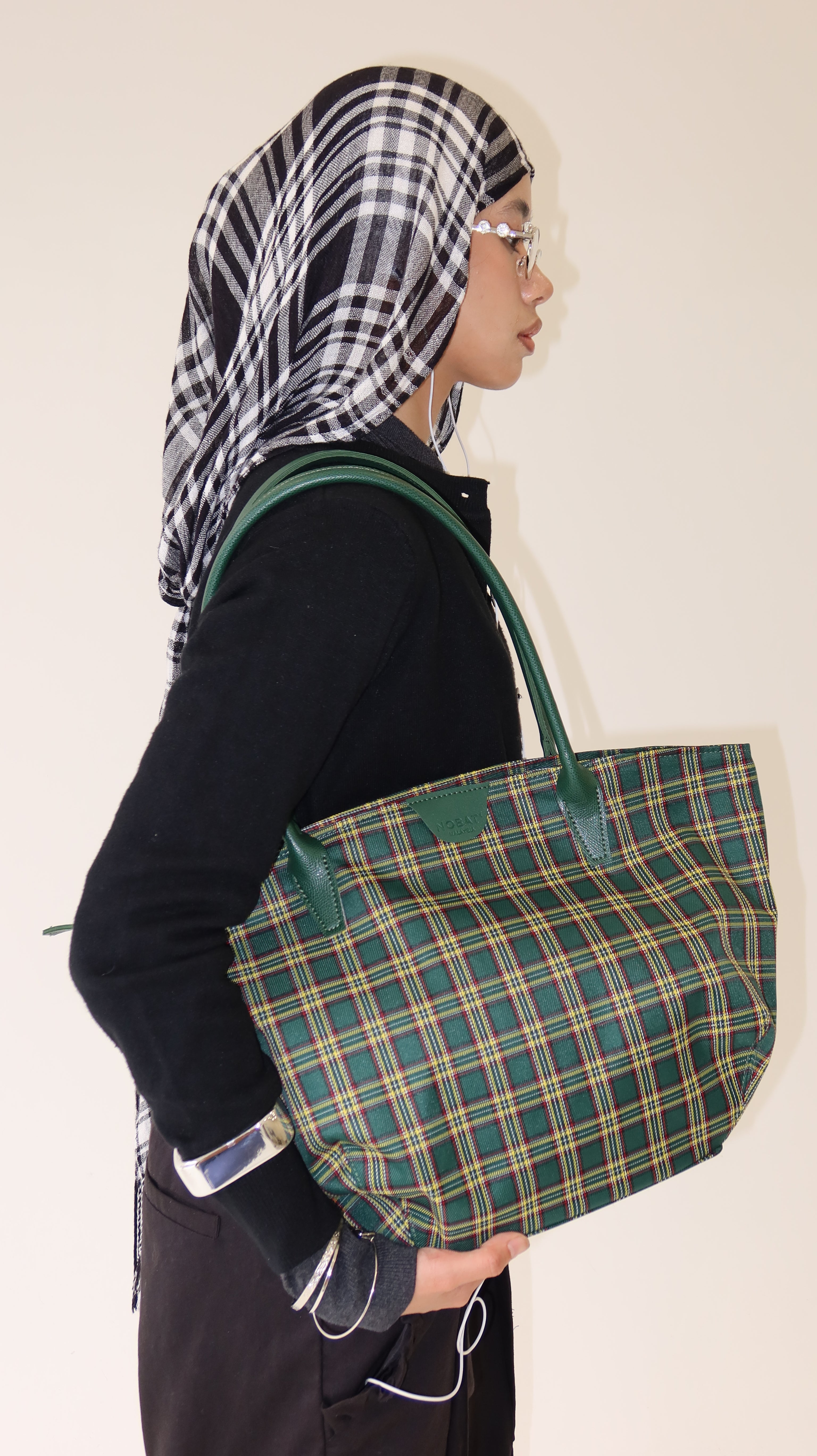 Medium Wavy - Forest Tartan