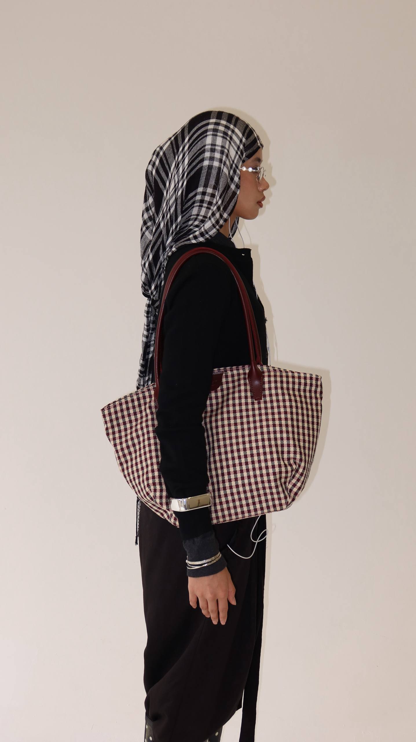 Medium Wavy - Berry Gingham